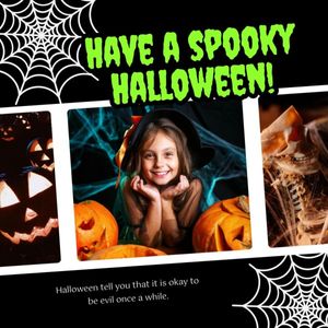 social media, celebrate, greeting, Black Have A Spooky Halloween Instagram Post Template