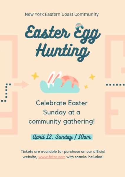 Easter Egg Hunting Flyer