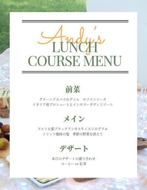 restaurant, food, cafeteria, White Japanese Lunch Menu Template