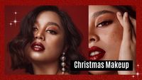 Red Christmas Makeup Ideas Youtube Thumbnail
