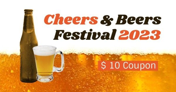  cover photo, festival, 2023, Cheers Beers Ferstival Facebook Event Cover Template