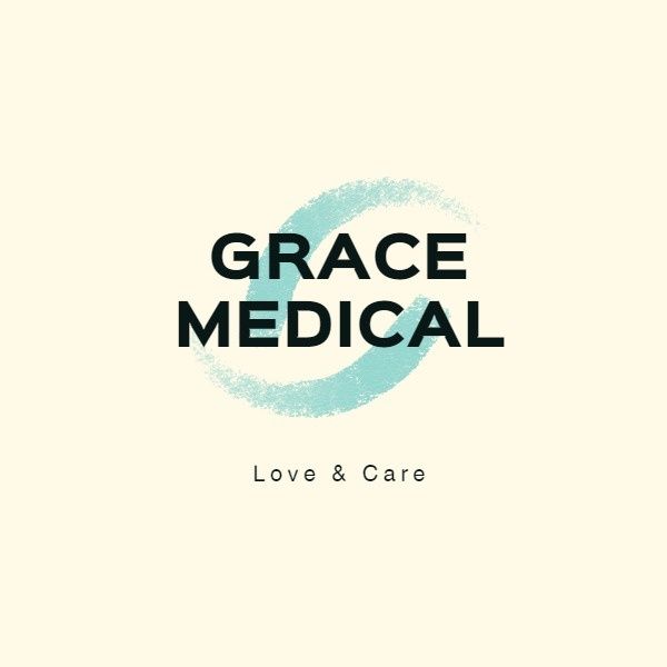 clinic, hospital, care, Simple Grace Medical  Logo Template