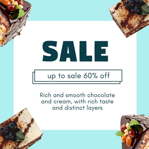 food, brand building, promotion, Pink Cake Dessert Branding Sale Post Instagram Post Template