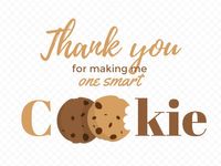 Cookie Teacher Appreciation Card