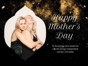 greeting, woman, celebration, Happy Mother's Day Card Template