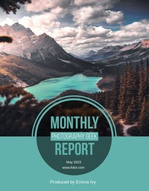 marketing, business, company, Photography Geek Monthly  Report Template