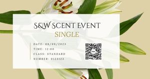 White Floral Lily Exhibition  Facebook Event Cover