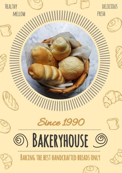 shop, merchant, classic, Bakery House Poster Template