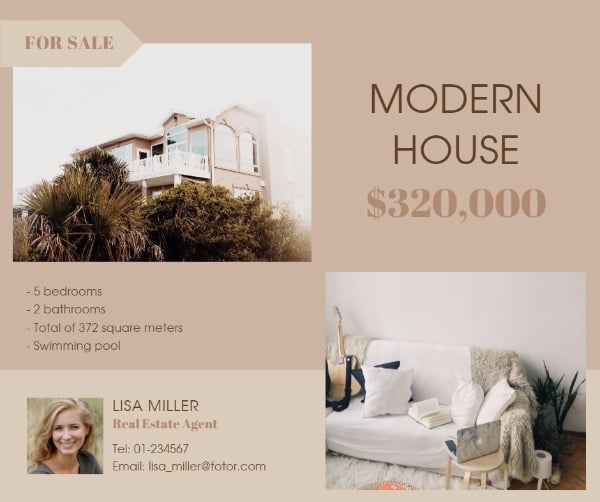 Modern House Sales Facebook Post