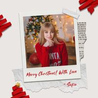 White Merry Christmas With Love Photo Collage (Square)