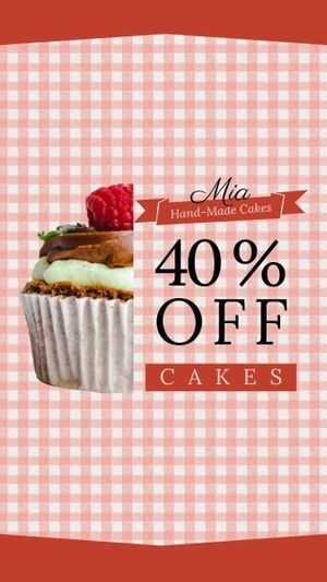 Pink Cake Discount Sale Instagram Story