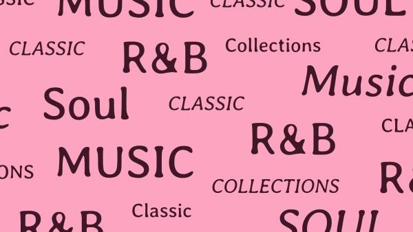 Pink Music Type Collection  Wallpaper