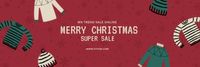 Christmas Clothes Sales Twitter Cover