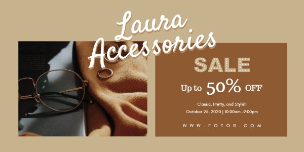 Accessory Sales Twitter Post