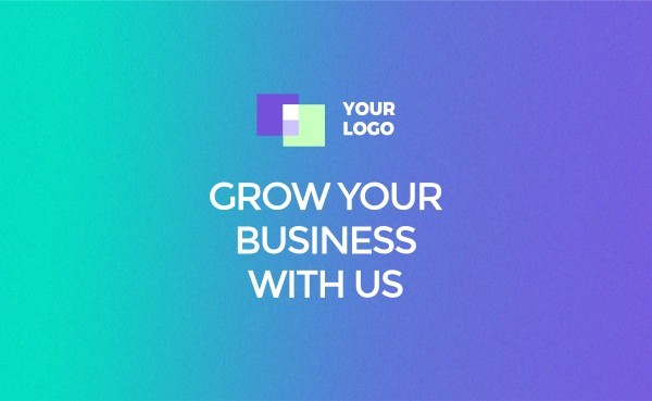 Gradient Branding Business Digital Marketing Agency Business Card