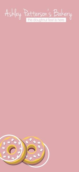 Pink Doughnut Bakery House  Snapchat背景图