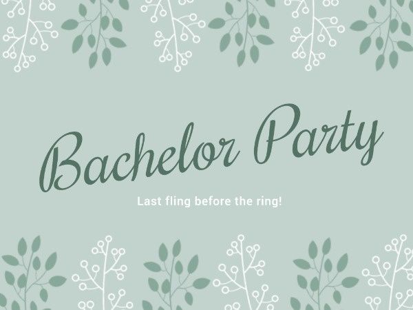 bridal shower, groom, celebration, Bachelor Party Card Template