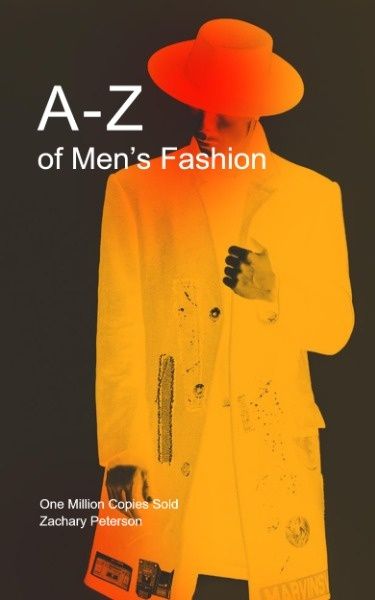 life, lifestyle, reading, Men's Fashion Book Cover Template