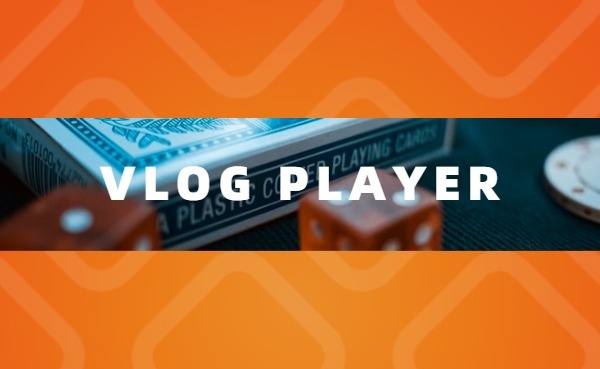 Orange Gaming Channel Banner Business Card