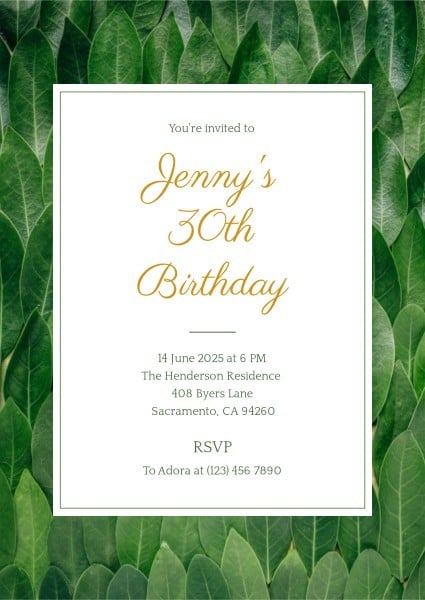 birthday-happy birthday-party Invitation Template