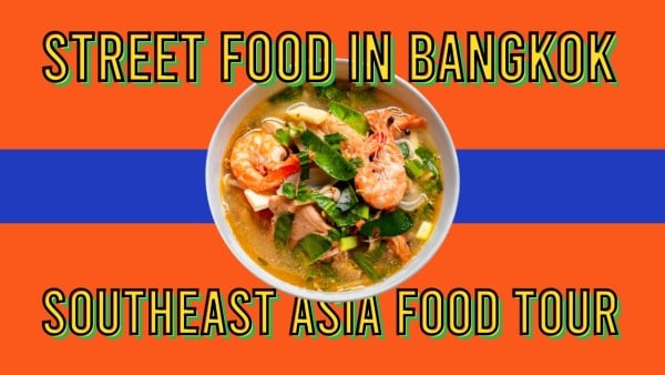 Red Bangkok Street Food Youtube Thumbnail