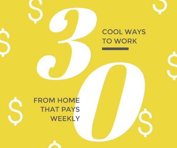money, dollar, currency, Cool Ways To Work From Home Facebook Post Template