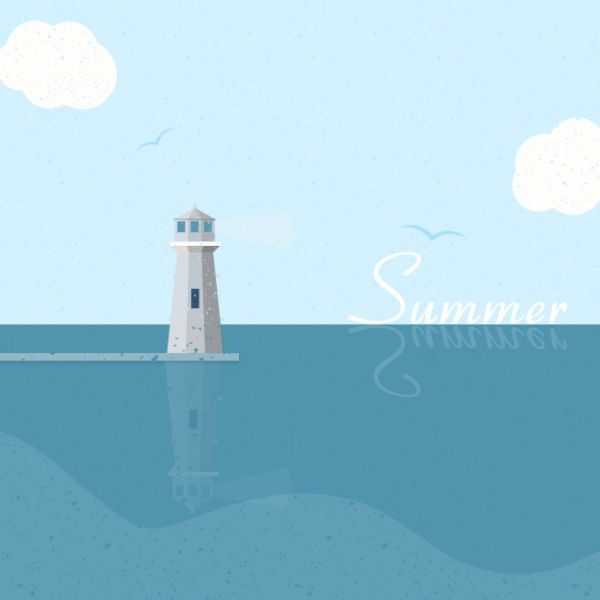 four seasons, season, blue sky, Summer Landscape Instagram Post Template