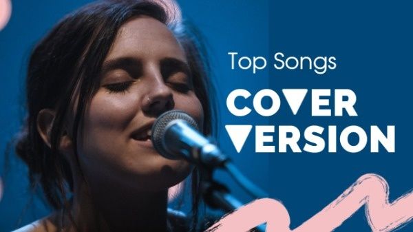 song, songs cover, top songs cover, Music Cover Version Youtube Thumbnail Template
