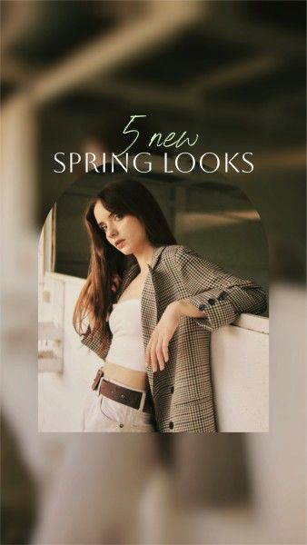 instagram reels, clothing, ideas, Spring Fashion Trends Reels Cover Instagram Story Template