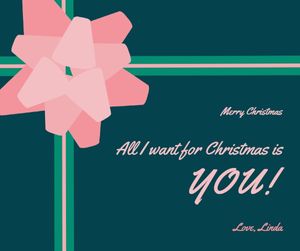 xmas, wishing, greeting, Cute christmas blessing Facebook Post Template