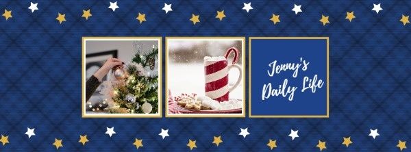 holiday, daily life, vlog, Christmas Style Cover Facebook Cover Template
