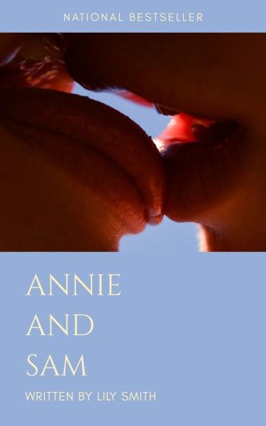 couple, romance, simple, Blue Love Book Cover Template