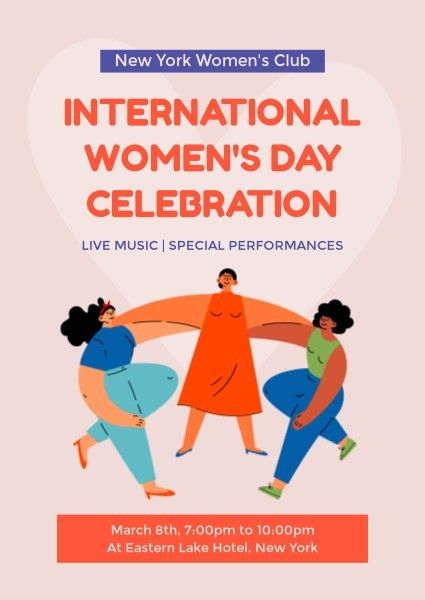 event, celebrate, celebration, International Women's Day Invitation Template