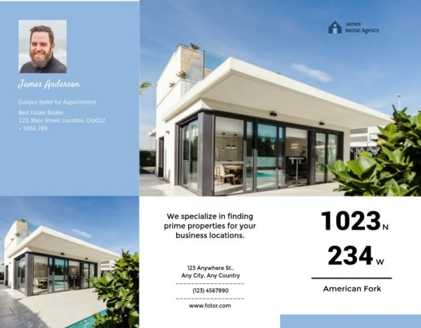 Real Estate Agent Brochure Template