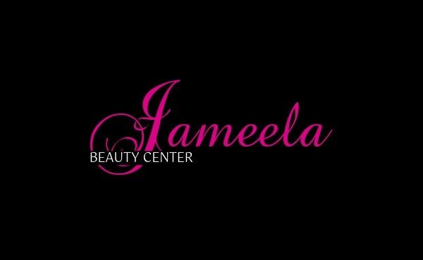 retail, makeup, sales, Black Color Background Of Beauty Center  Business Card Template