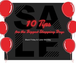 black friday, cyber monday, sale, Shopping Days Tips Facebook Post Template