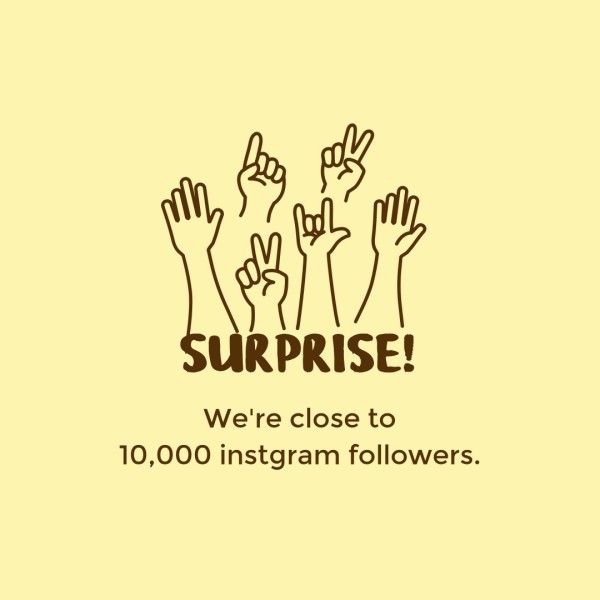 coffee, cafe, drink, Yellow Surprise Branding Post Instagram Post Template