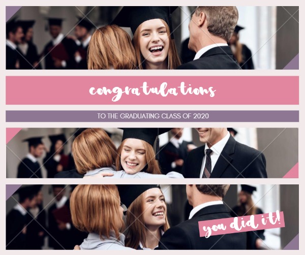 Happy Graduate Collage Facebook Post