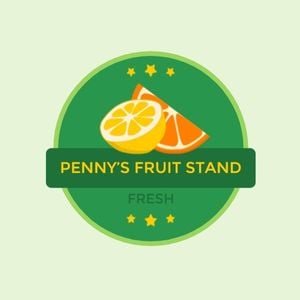 fruit, food, drink, Juice Stand Logo Template