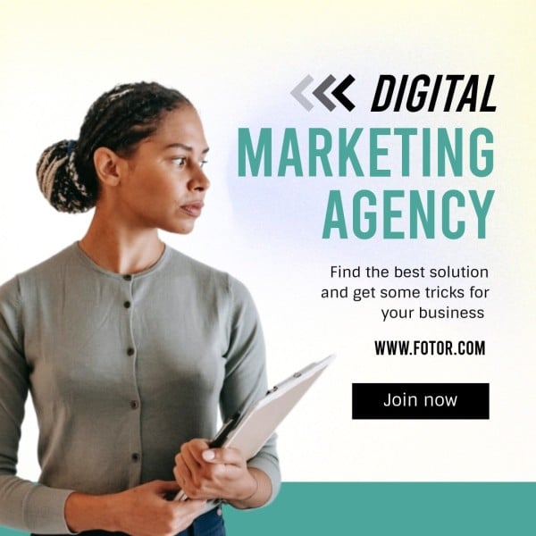 Professional Digital Marketing Agency Instagram Post