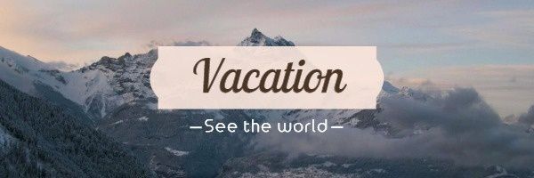 life, lifestyle, travel, Natural Vacation Email Header Template