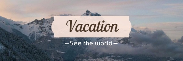 Natural Vacation Email Header