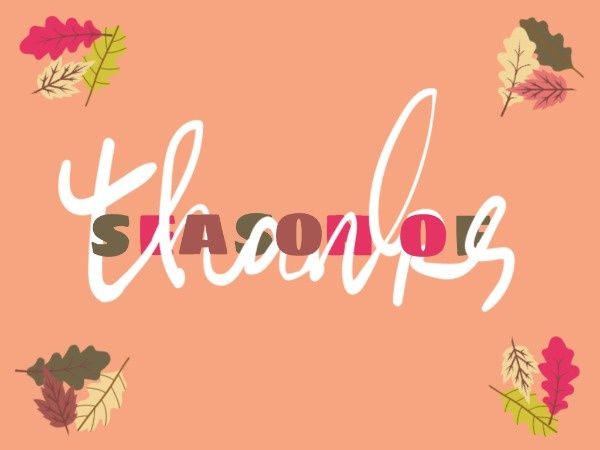thanksgiving, thank you, festival, Pink Thanks Season Greeting  Card Template