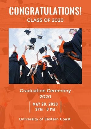 student, graduate, university, Graduation Ceremony Poster Template