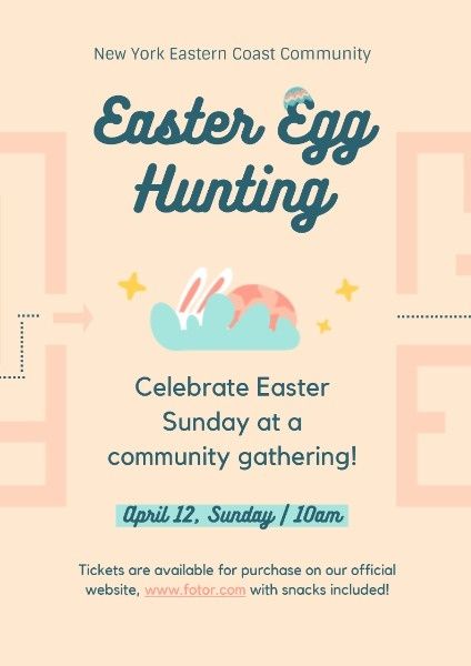 Easter Egg Hunting Poster