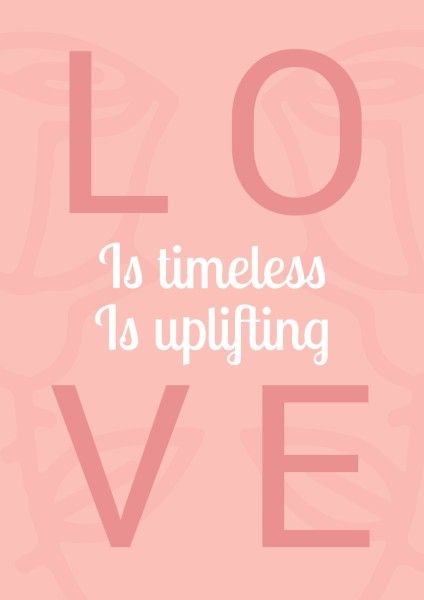 quote, love, simple, Valentine's Day Poster Template