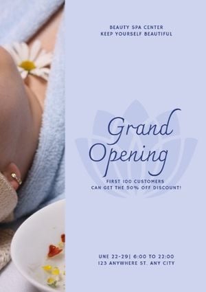Spa Grand Opening Flyer