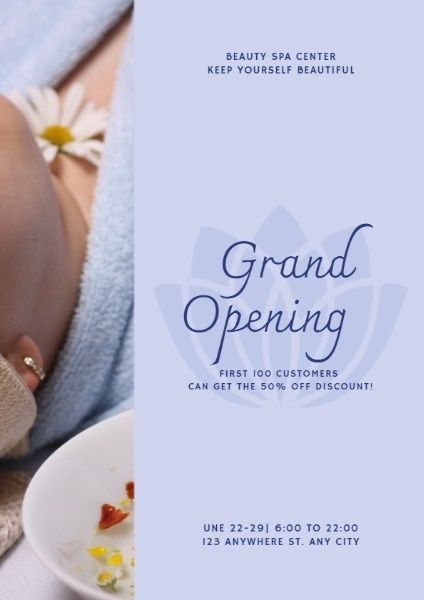 sale, marketing, business, Spa Grand Opening Flyer Template