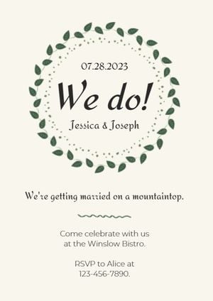 reception, engagement, proposal, Wedding Ceremony Invitation Template