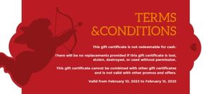 valentines day, couple, lover, Red Cupid Valentine's Day Shopping Mall Gift Certificate Template